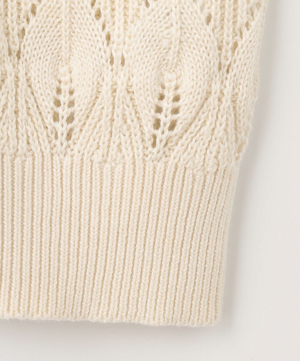 ANY SIS 【洗える】透かし編みニット カーディガン 