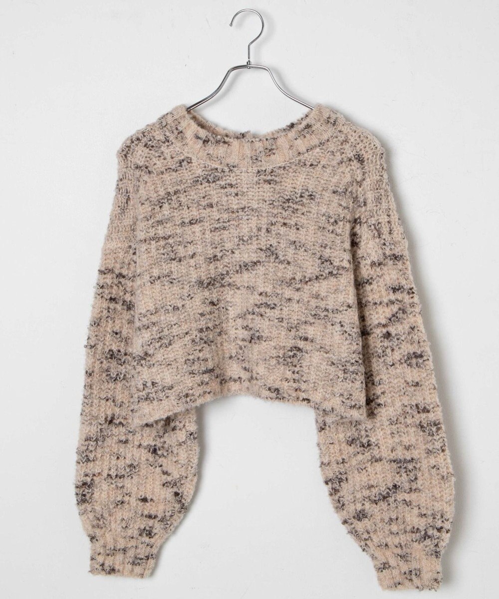 WEGO ミックスブークレ2WAYカーディガン 