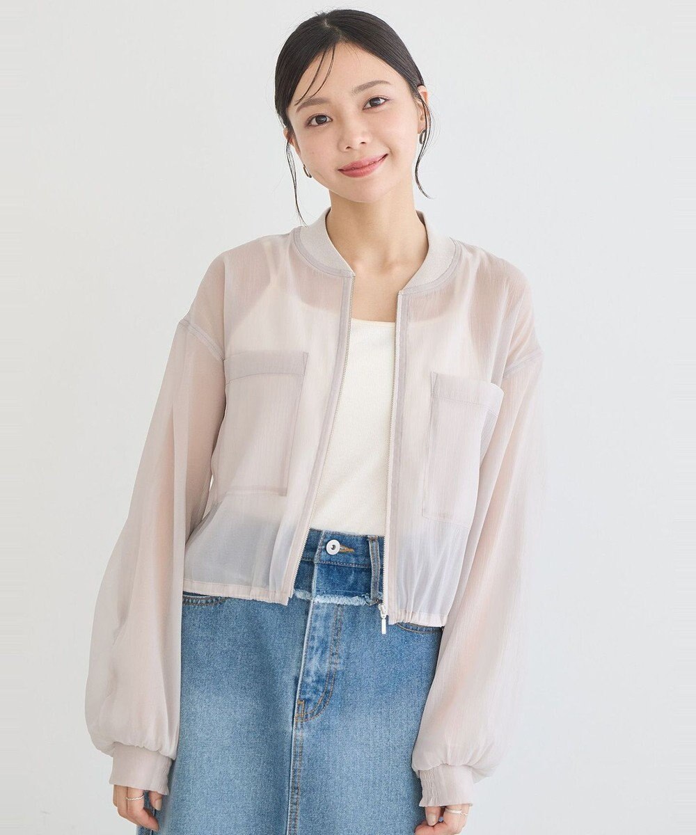 earth music&ecology シアーシャツブルゾン 