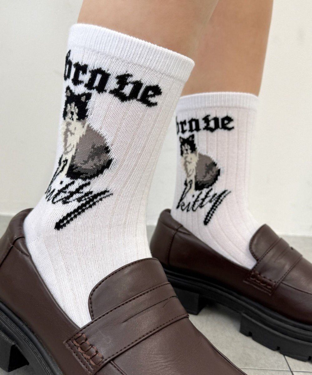 WEGO catロゴソックス 