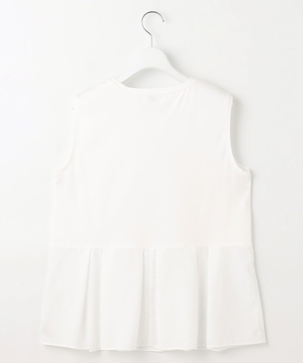 J.PRESS LADIES 【洗える】ノースリーブスムースジャージー フレア カットソー 