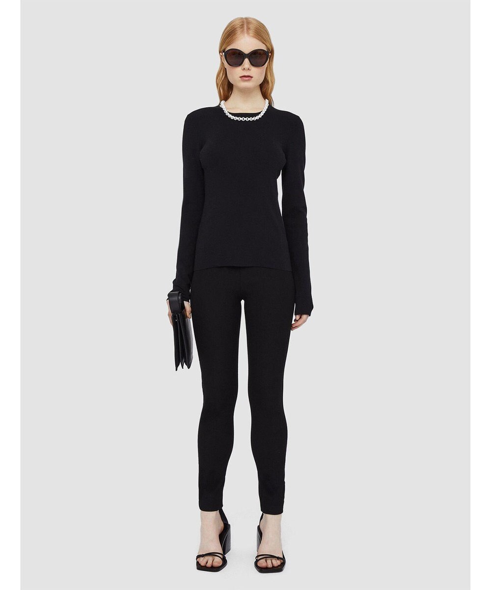 JOSEPH 【FOUNDATIONS】【洗える】シルクストレッチ　ラウンドネックニット 