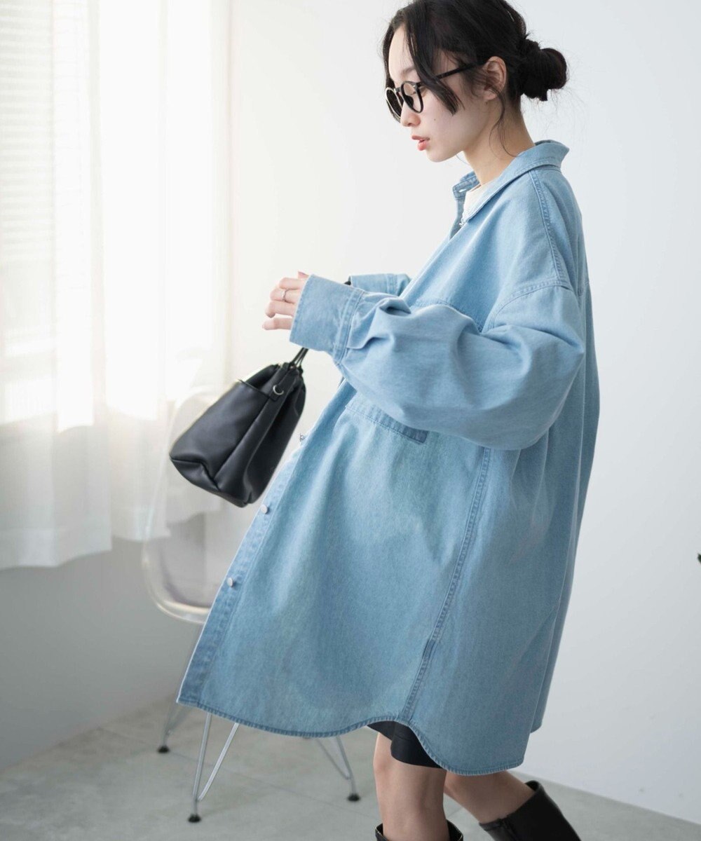 WEGO デニムBIGシャツ 