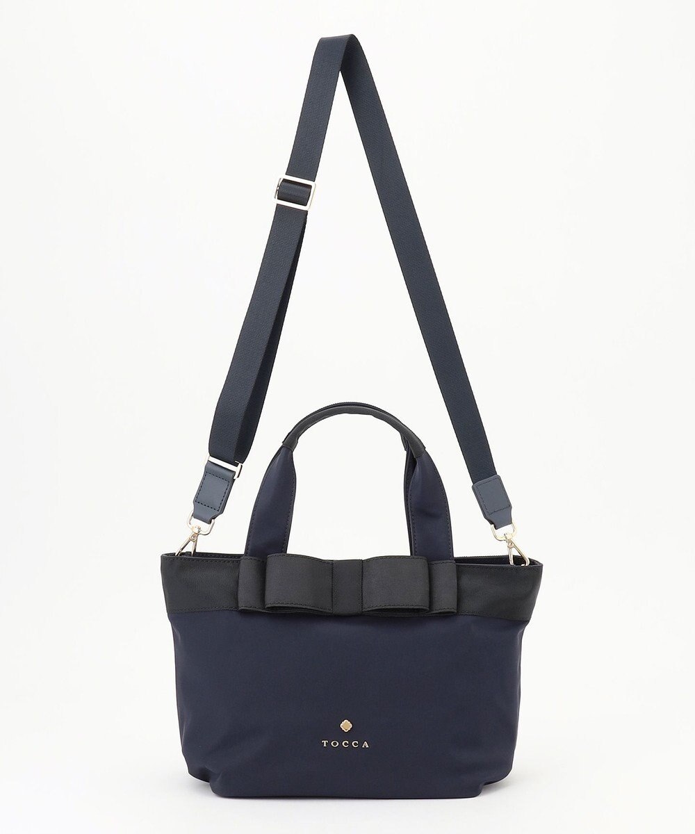 TOCCA 【大人百花掲載】【撥水】RIBBON BRICK TOTE M トートバッグ M 