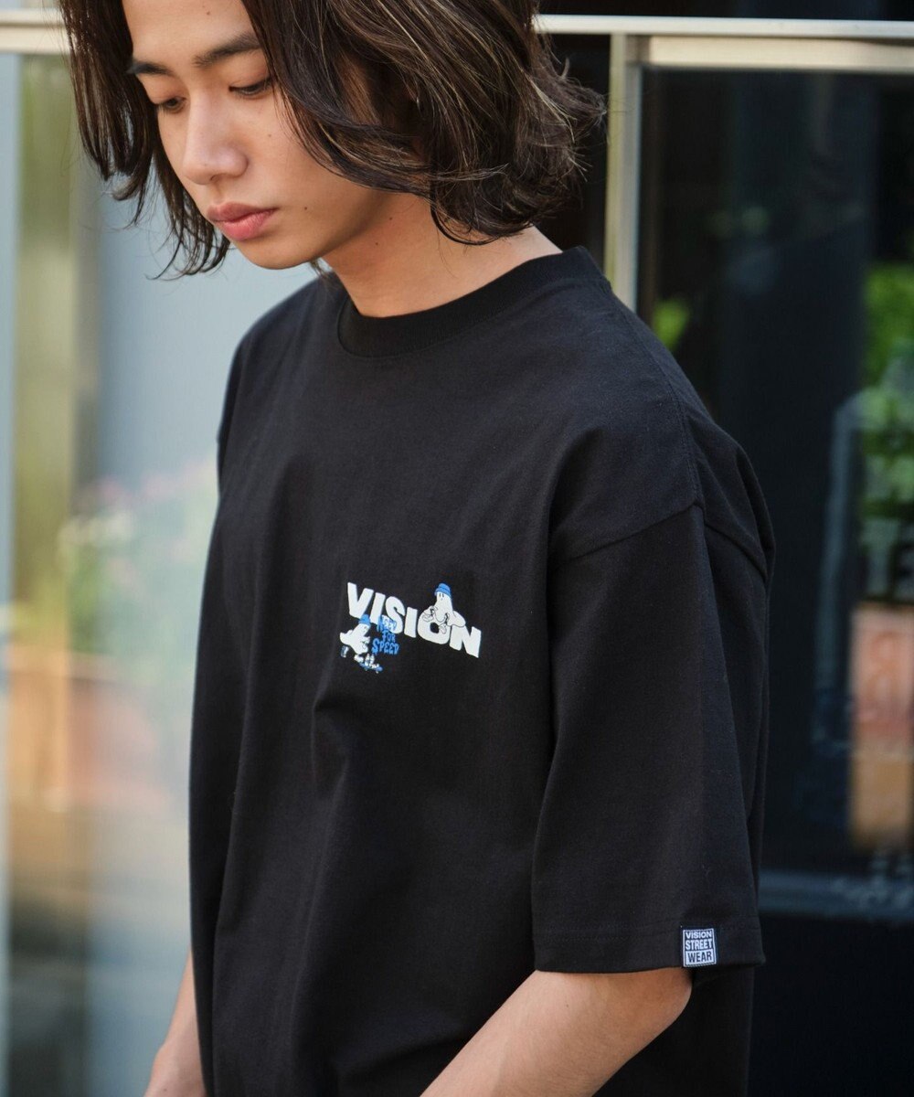 WEGO 【ユニセックス着用ITEM】別注VISIONボックスロゴゴーストスケーターT（SS） 
