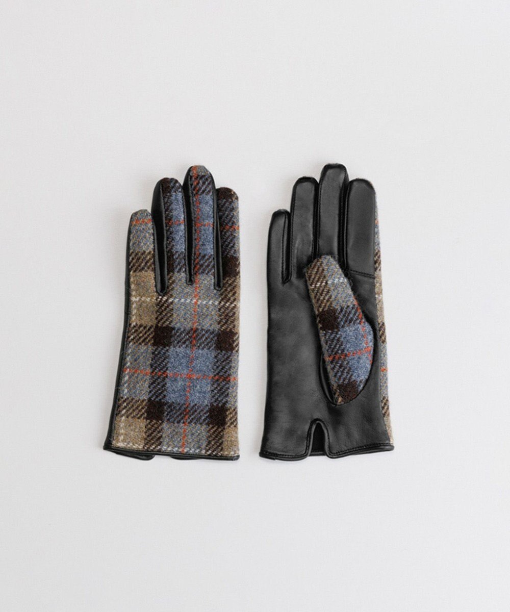 ORuKuBET Harris Tweed グローブ(WOMEN)【日本製・保湿成分/スクワラン加工・ 抗菌機能・タッチパネル対応】 