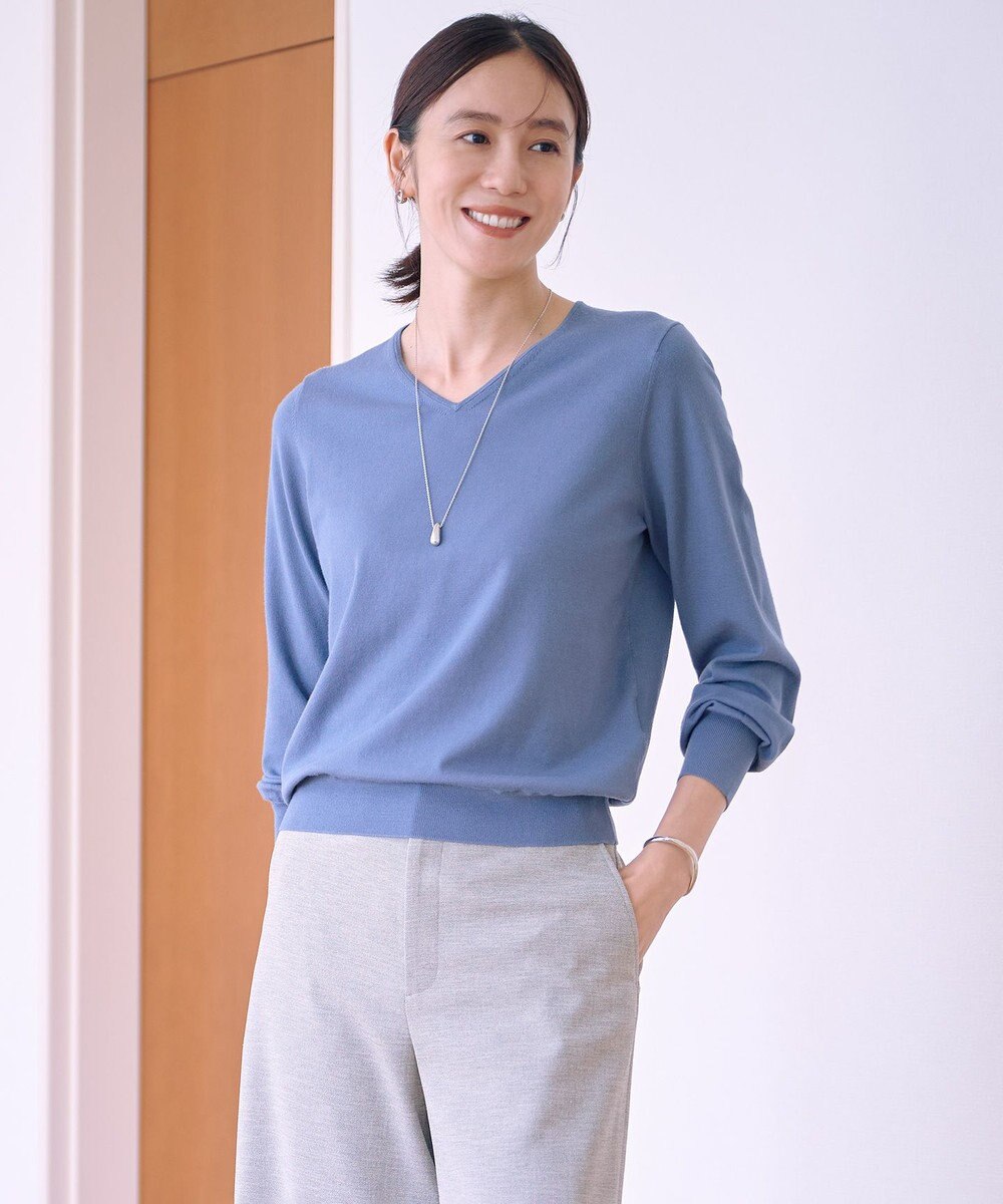 J.PRESS LADIES 【人気のため新色追加】PRINCE Vネック ニット 