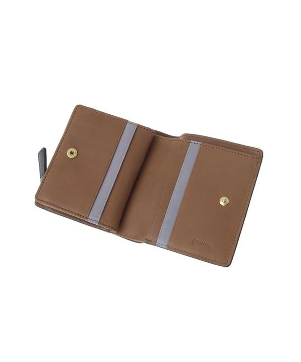 genten ミネルヴァ2 二つ折り財布内Lファスナー 