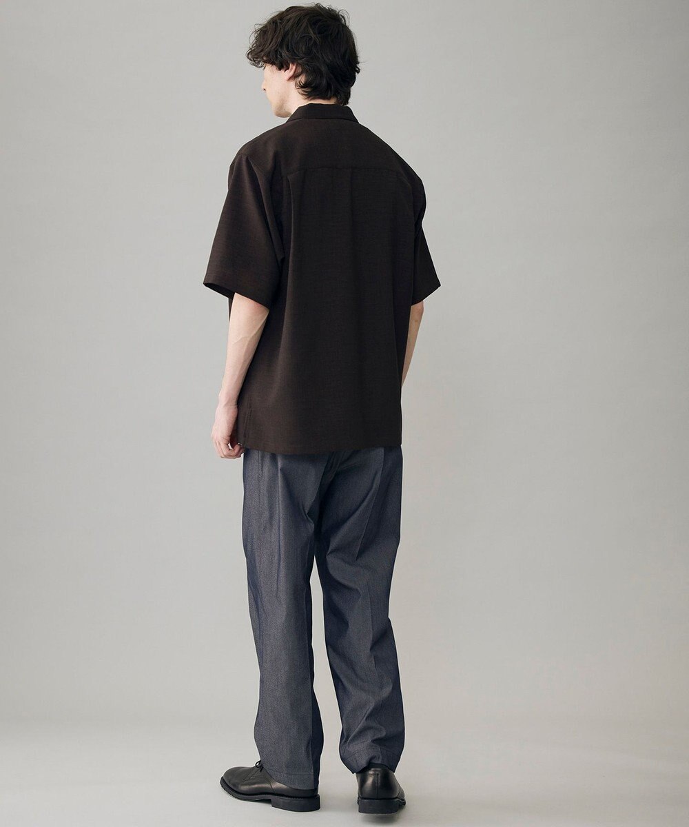 UNFILO MENS リネンライク シャツ 