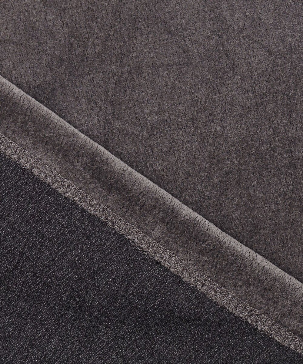 ICB L 【洗える】フロッキーベロア 5分袖プルオーバー 