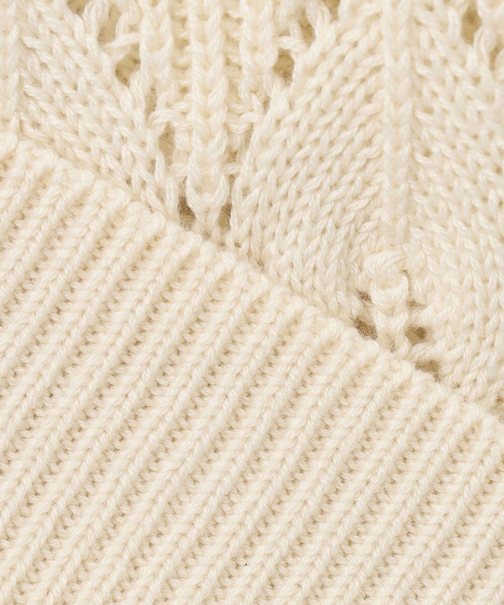 ANY SIS 【洗える】透かし編みニット カーディガン 