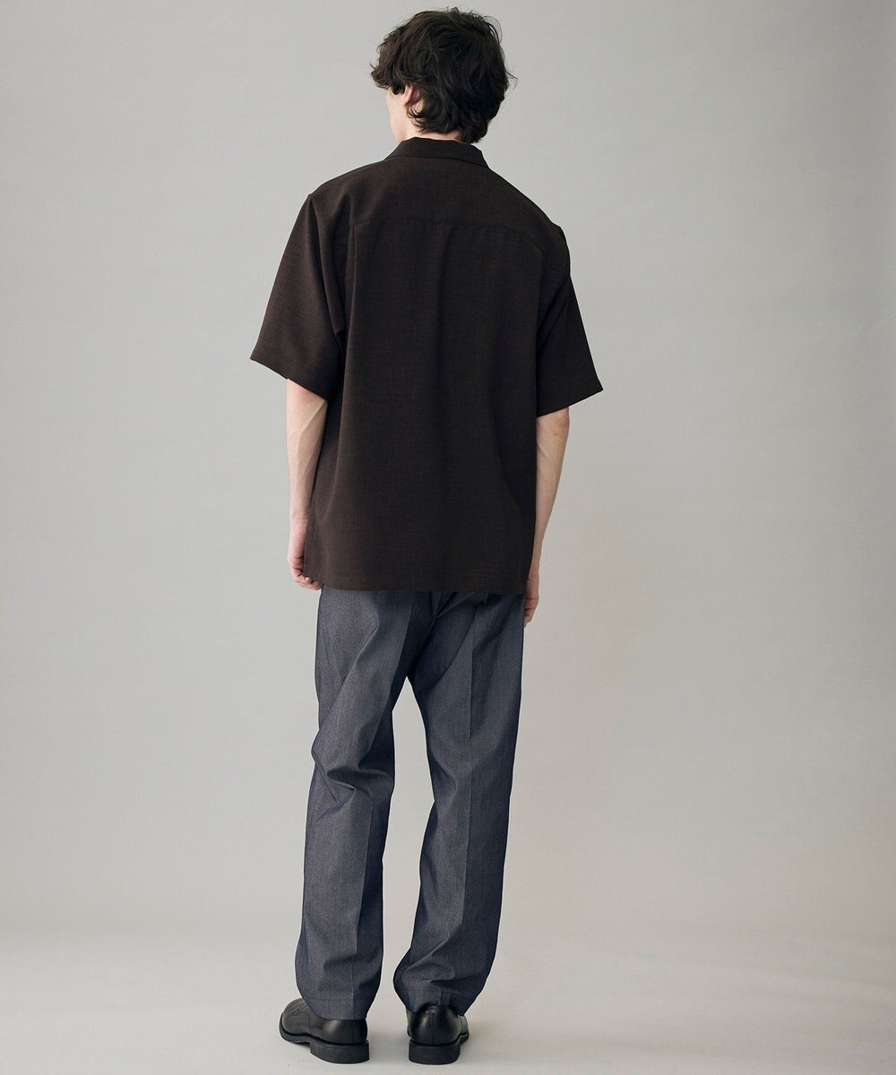 UNFILO MENS リネンライク シャツ 