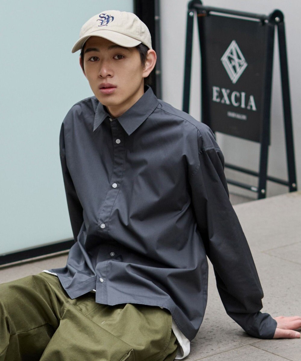 WEGO 【ユニセックス着用ITEM/MLサイズ展開】クロップドブロードシャツ 