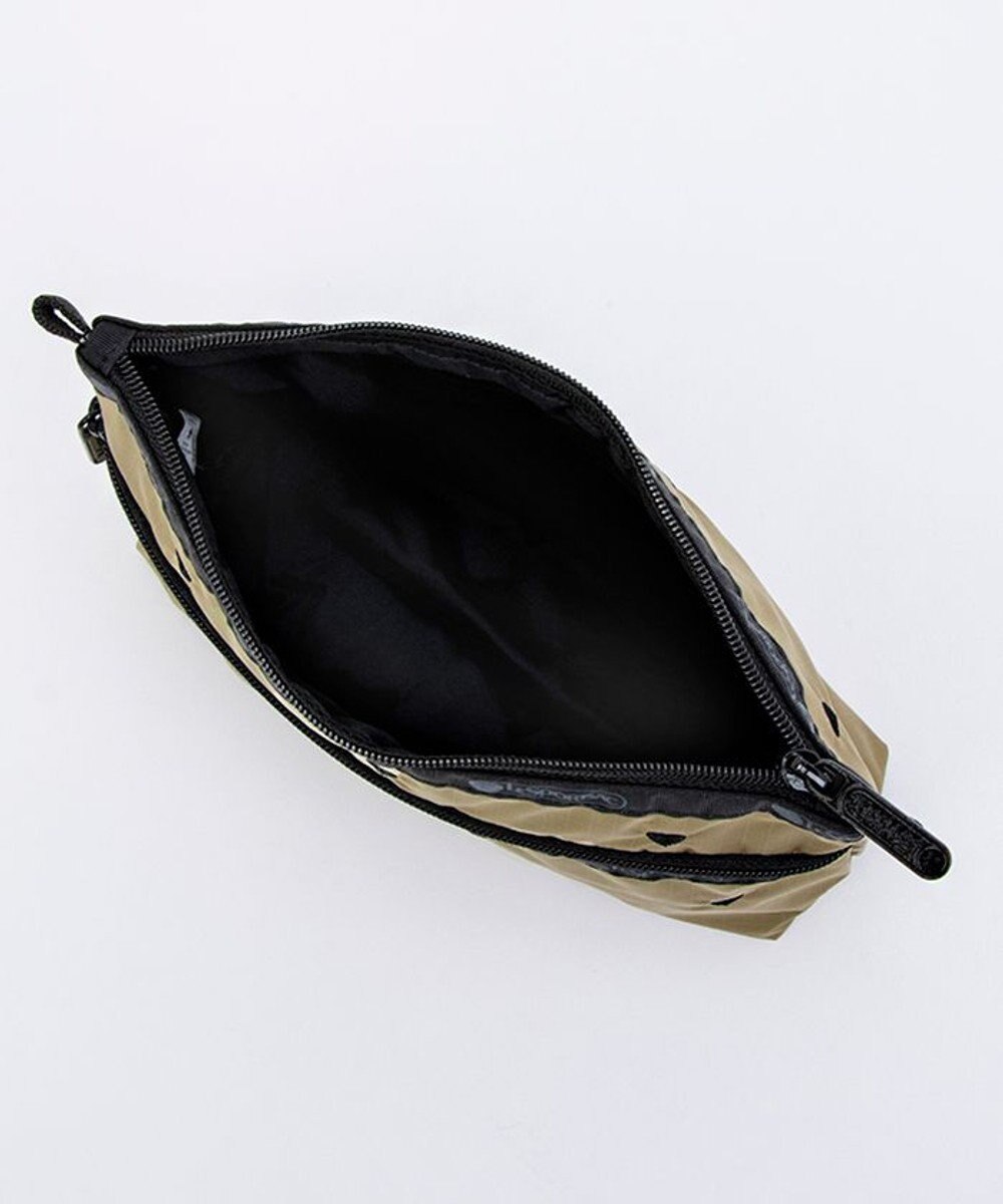 LeSportsac COSMETIC CLUTCH/モカブラックハートエンブロイダリー 