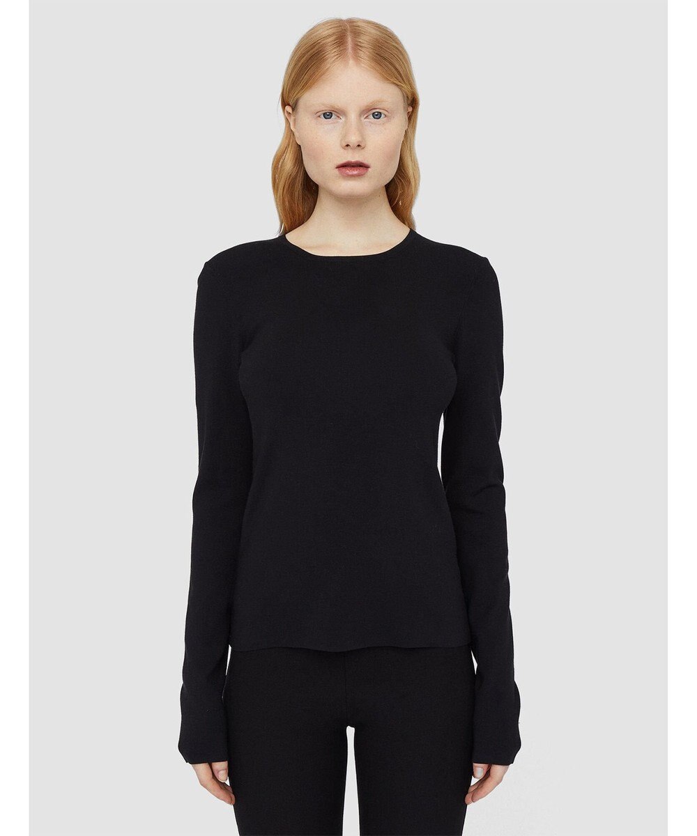 JOSEPH 【FOUNDATIONS】【洗える】シルクストレッチ　ラウンドネックニット 