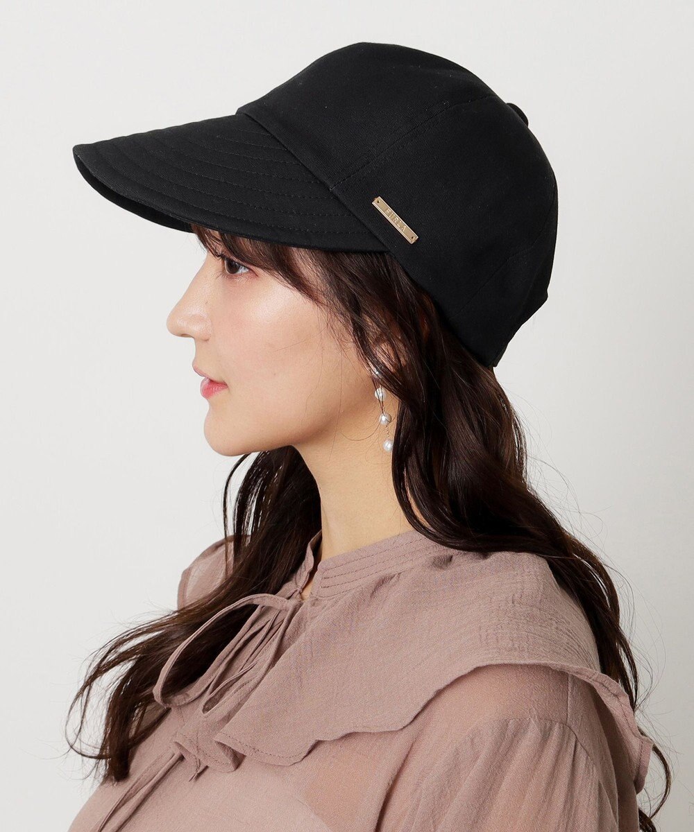 MOONBAT 【帽子】フルラ (FURLA) ジョッキーハット　ロゴプレート 