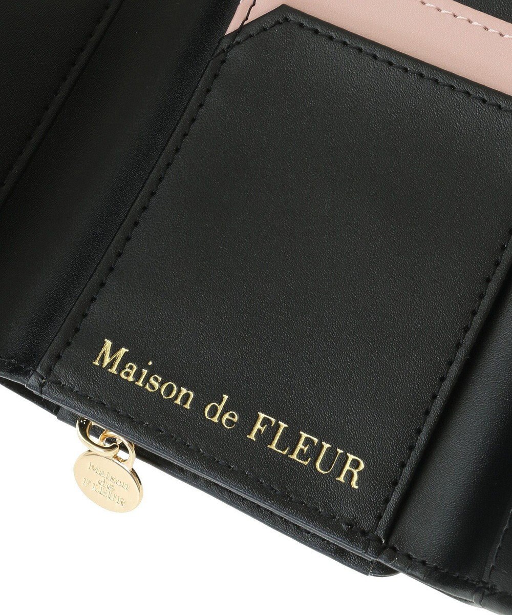 Maison de FLEUR ベルトリボンミニウォレット 