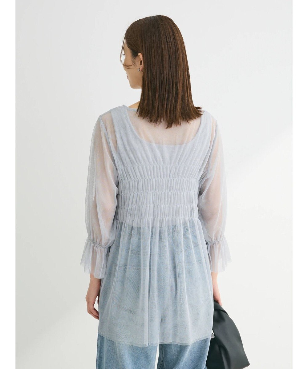 Green Parks チュールシャーリングチュニック 