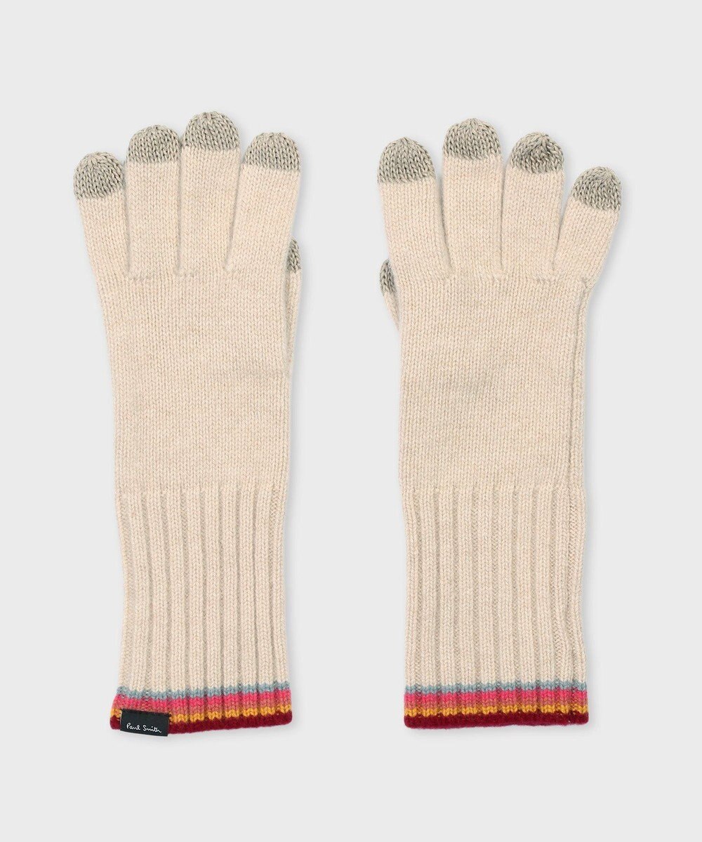 Paul Smith ストライプ リブニット グローブ 