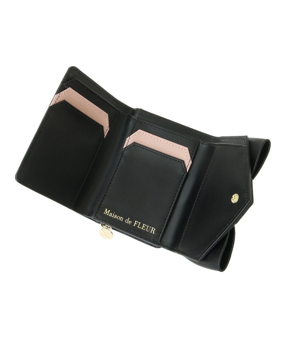 Maison de FLEUR ベルトリボンミニウォレット 