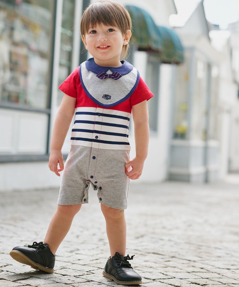 J.PRESS KIDS 【BOX付き】【70㎝】ロンパース&蝶ネクタイスタイ セット 