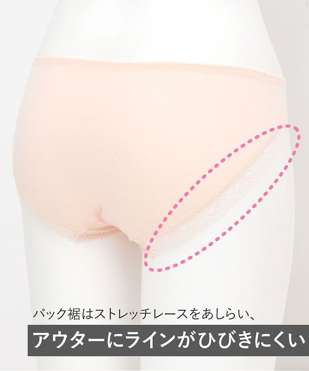 Wing 【ナチュラルフィットブラ】 ペアショーツ 身生地部綿混 はきこみ丈あさめ KF3320 ウイング／ワコール 