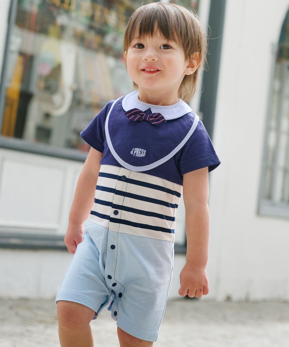 J.PRESS KIDS 【BOX付き】【70㎝】ロンパース&蝶ネクタイスタイ セット 