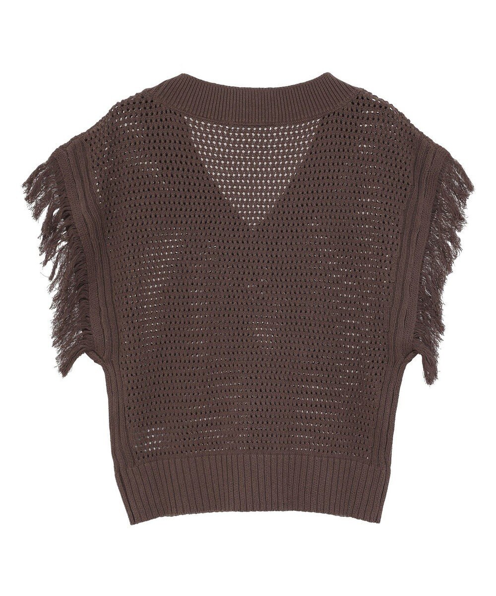 AMERICAN HOLIC 袖フリンジショート丈プルオーバー 