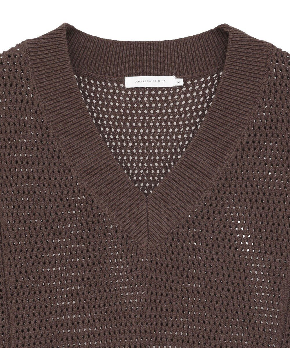 AMERICAN HOLIC 袖フリンジショート丈プルオーバー 