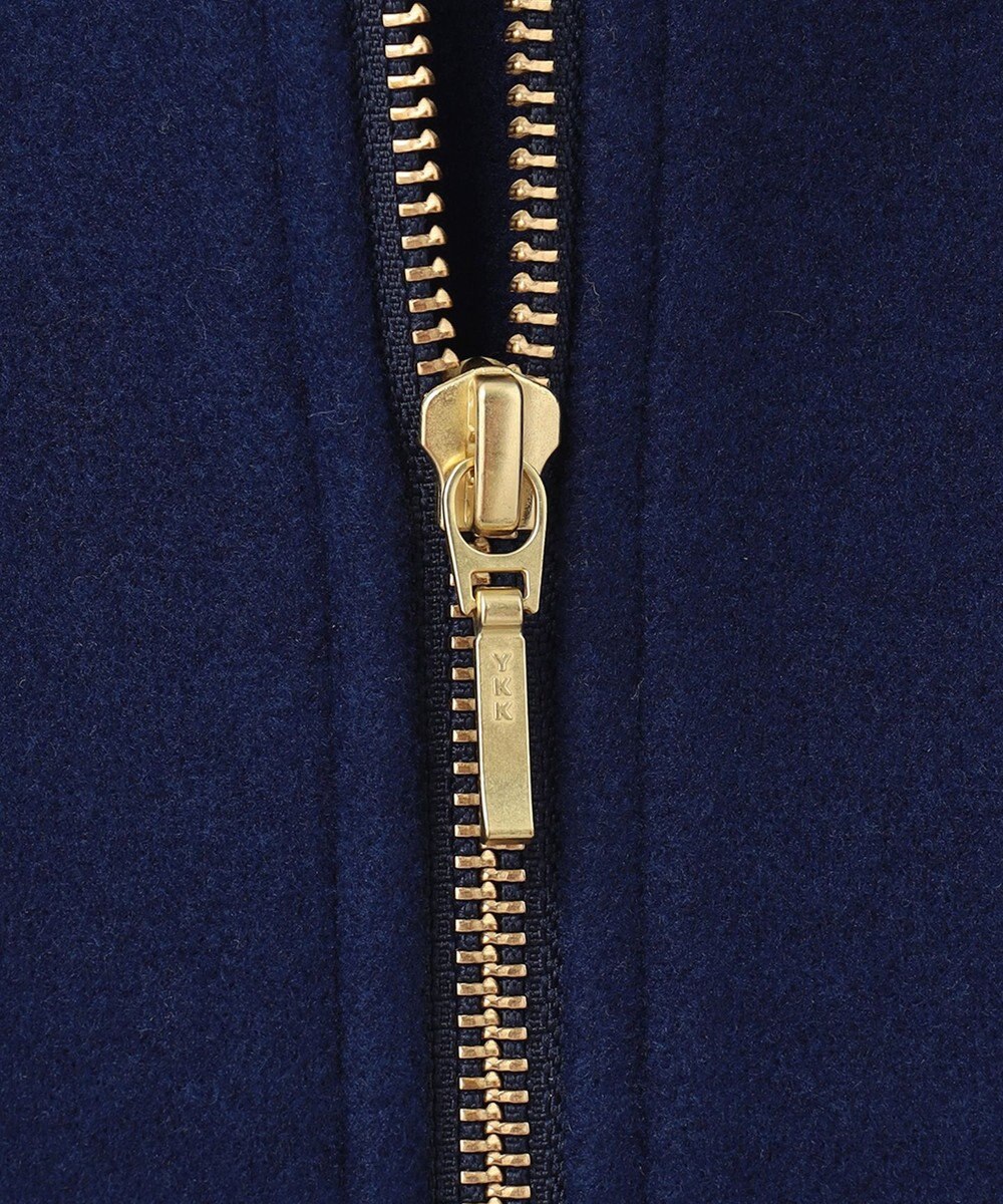 ANY ファイバーウール ノーカラーコート 