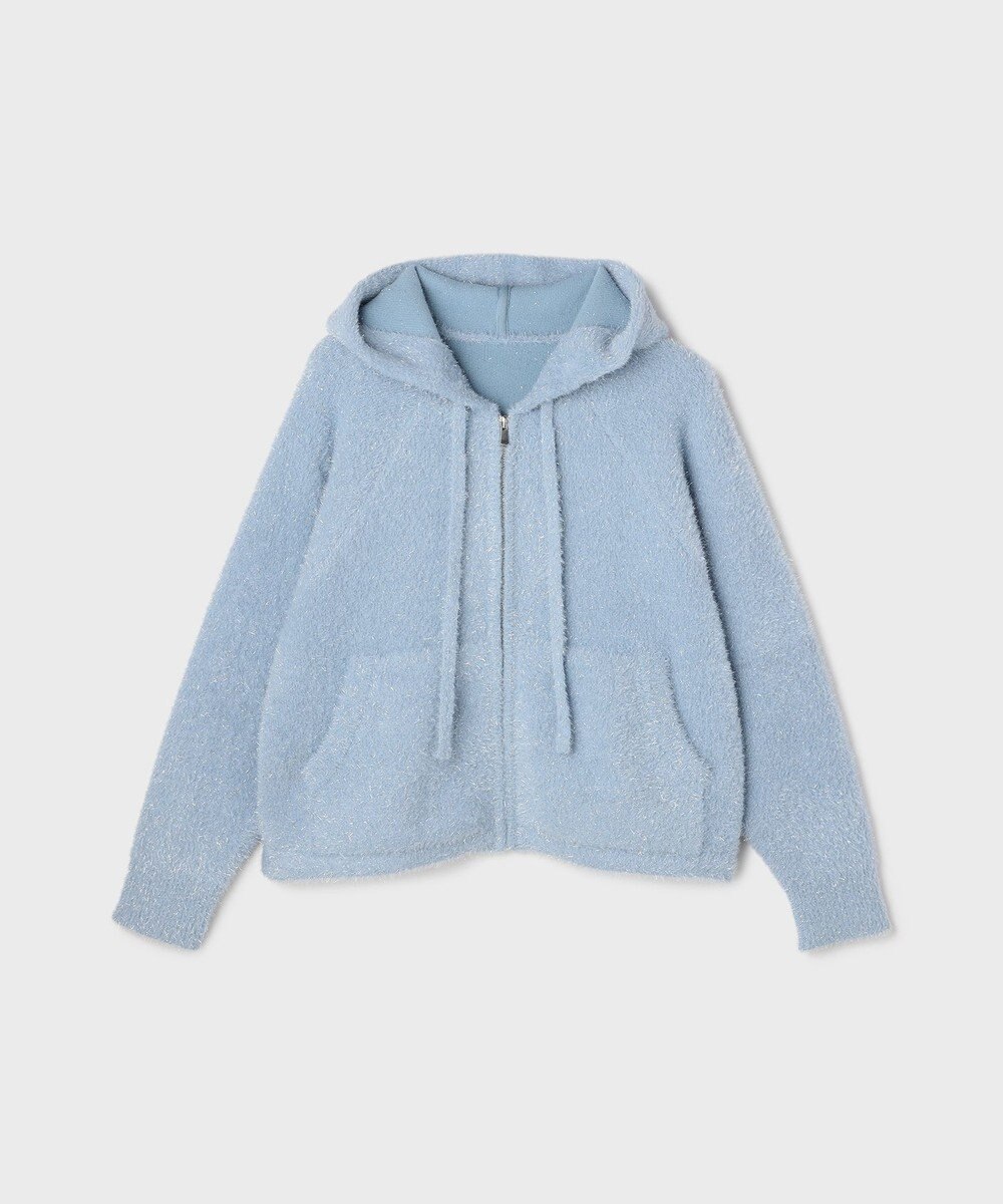 GRACE CONTINENTAL フェザーニットパーカー 