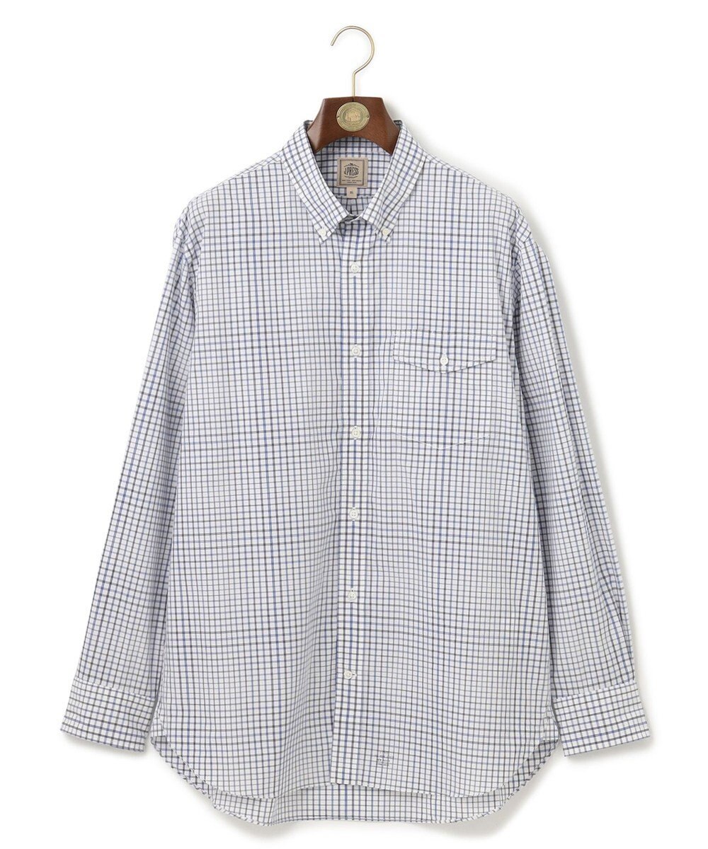 J.PRESS MEN 【KING SIZE】ポプリンマルチチェック ボタンダウンシャツ 