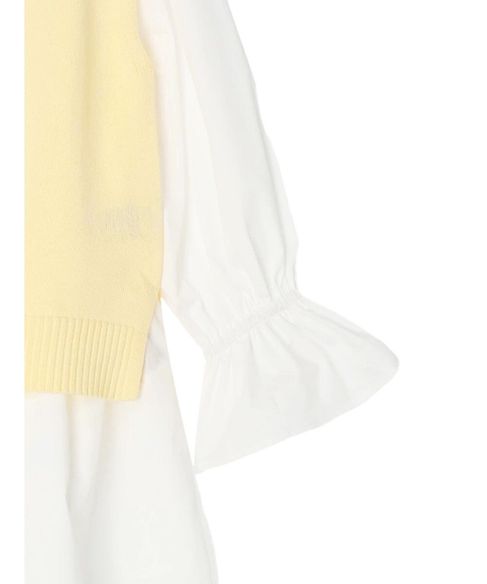 earth music&ecology ＳＥＴ２点Ｖネックベスト＋スタンドカラーチュニック 