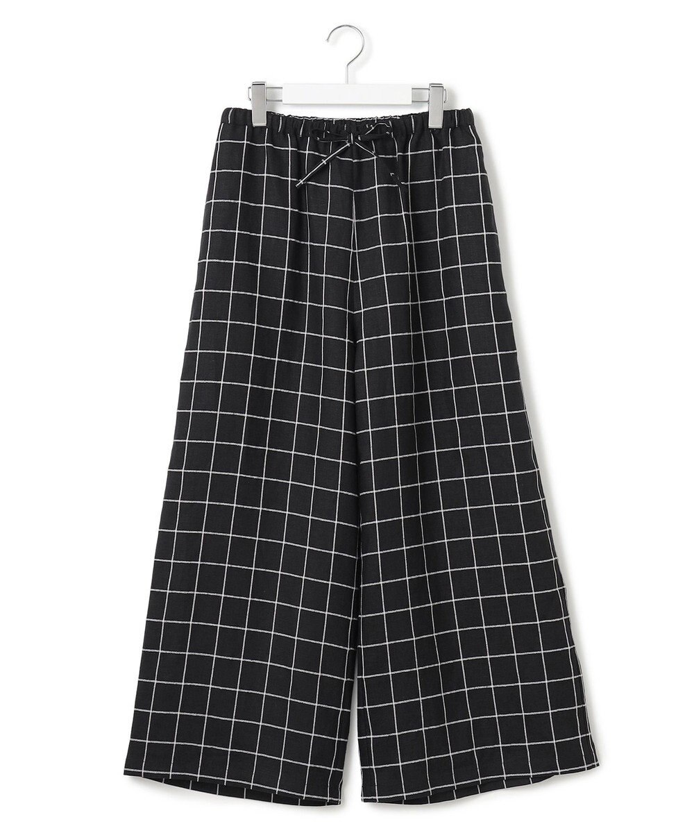 J.PRESS YORK STREET 【WOMEN】リネンライクリラックス ワイドパンツ 