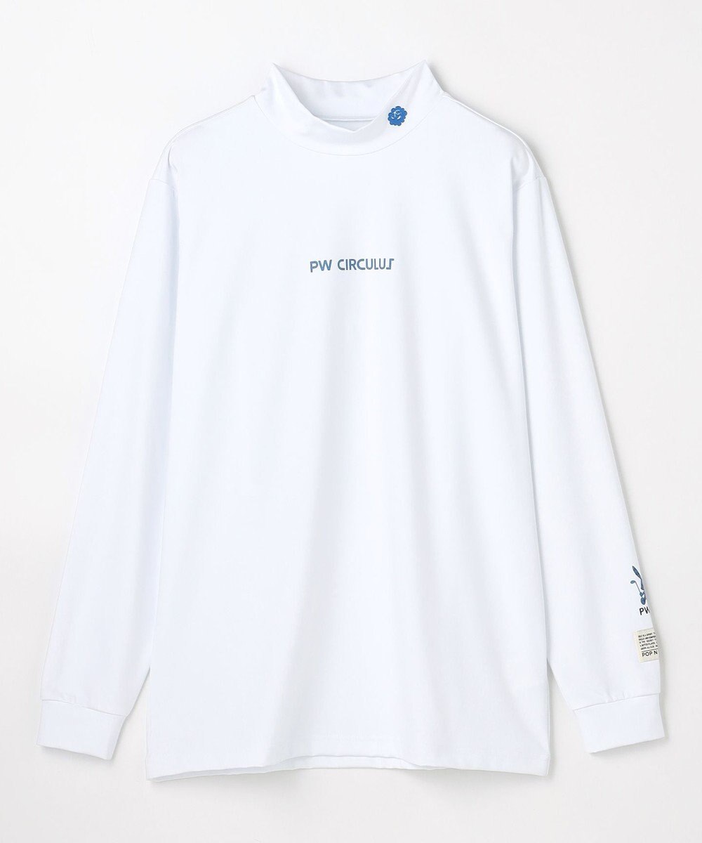 PW CIRCULUS 【吸水速乾 /  UV遮蔽率99.9% UVカット / ストレッチ】【MEN】アニマルグラフィックロングスリーブモックT  ゴルフ 