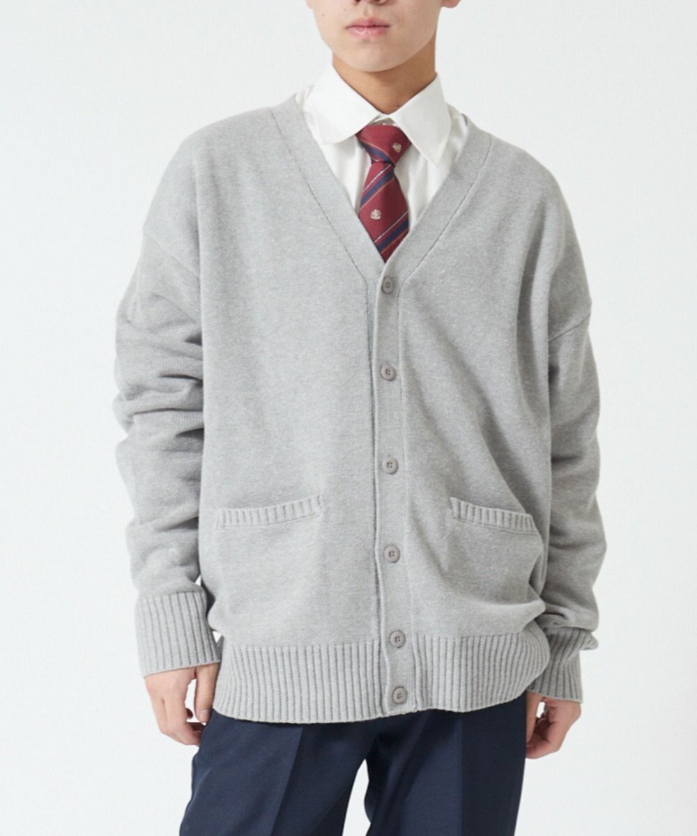 WEGO 【SCHOOL ITEM】メンズスクールニットカーディガン 