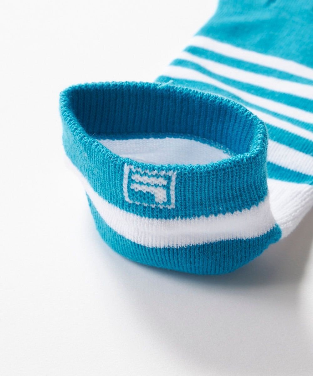 FILA GOLF／marie claire 【FILA GOLF】 ボーダージャガード五本指アンクルソックス 