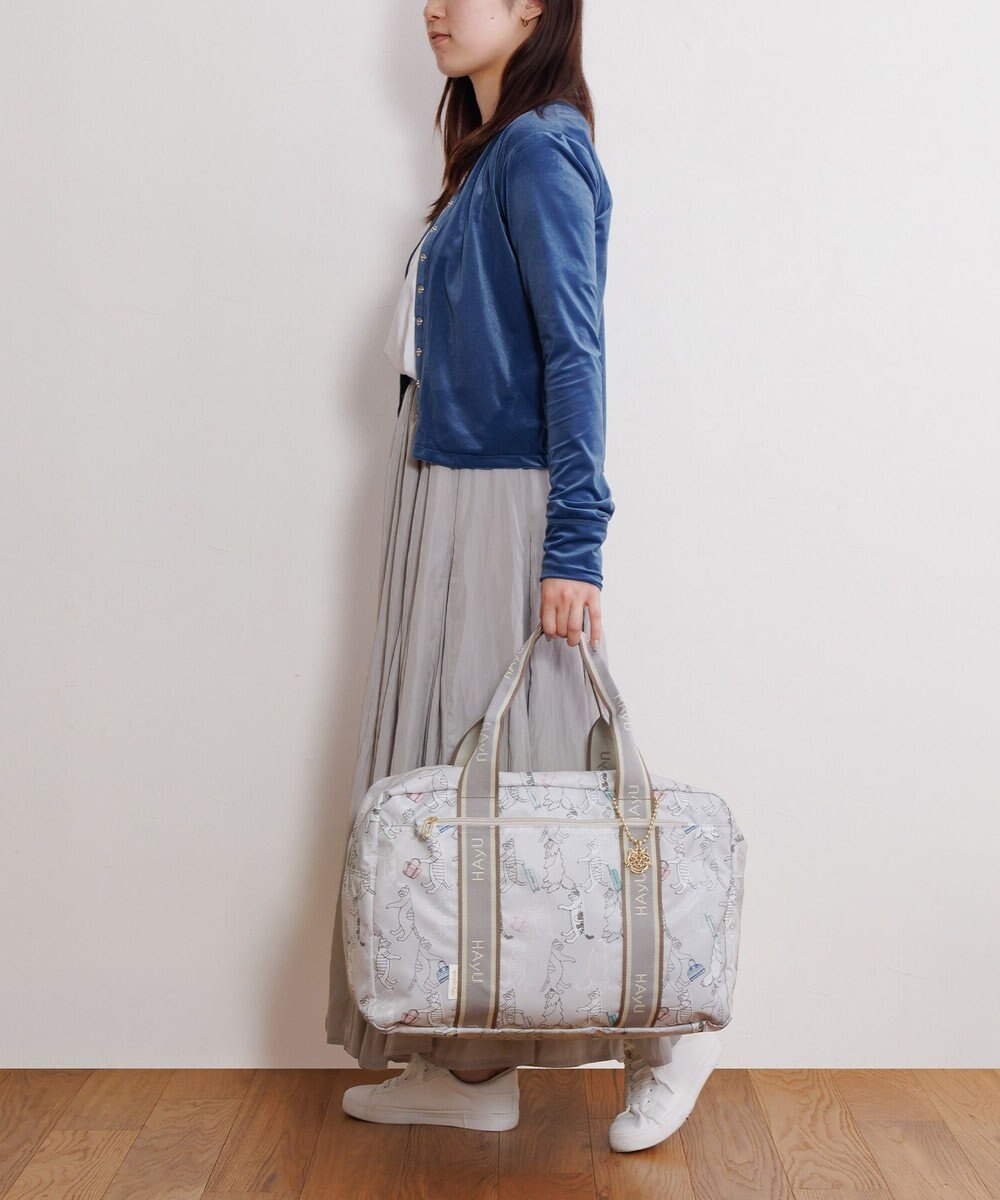 ACE BAGS & LUGGAGE HAyU × ace.  フォールディング 折り畳みボストンバッグ 猫柄 32L 17863 