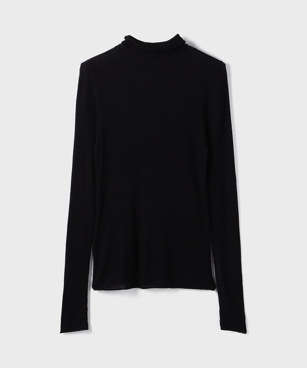 GRACE CONTINENTAL シアーリブニットトップ 