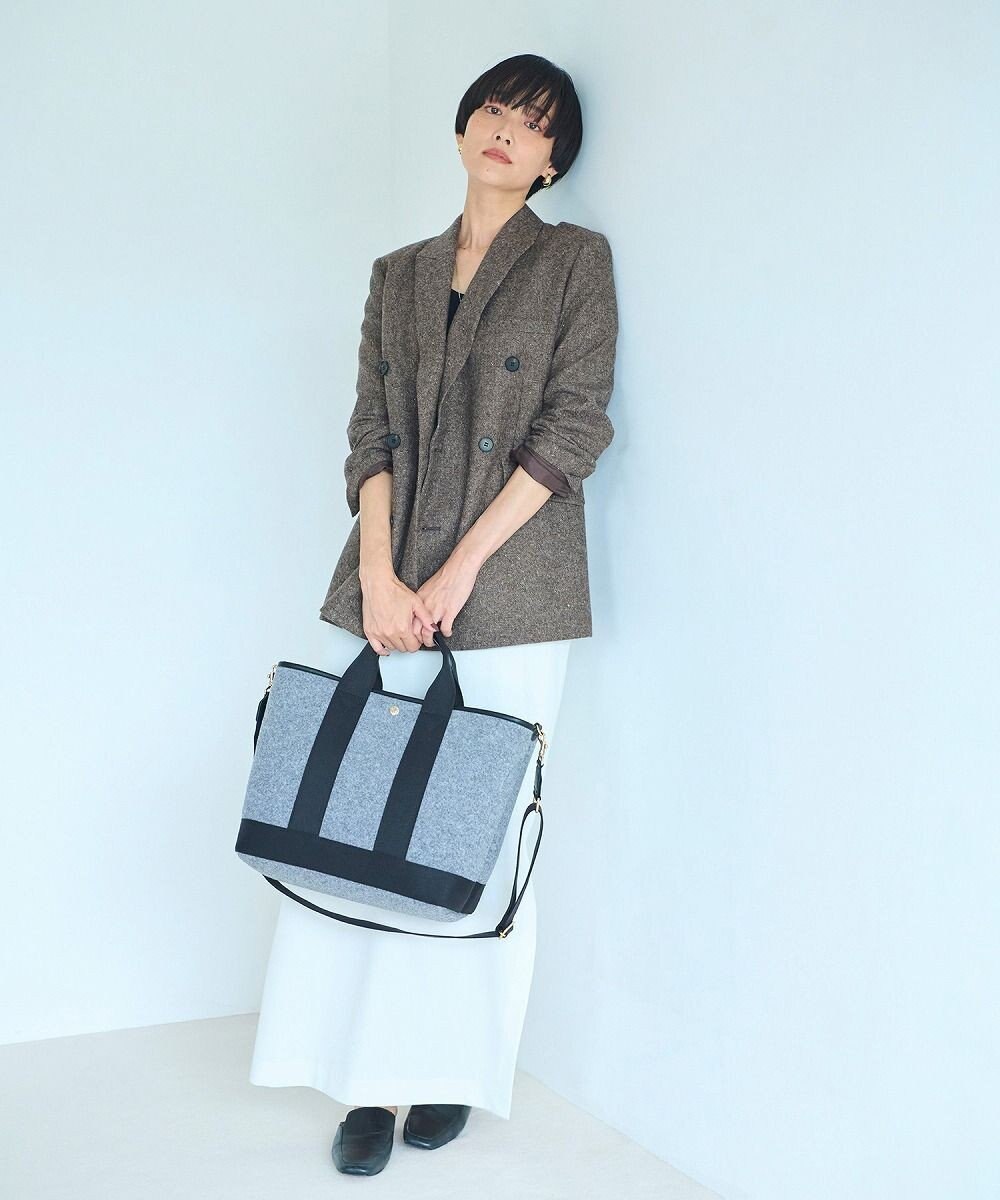 TOPKAPI 【Breath TOPKAPI】イタリアンフェルト ショルダー付 A4 トートバッグ L 