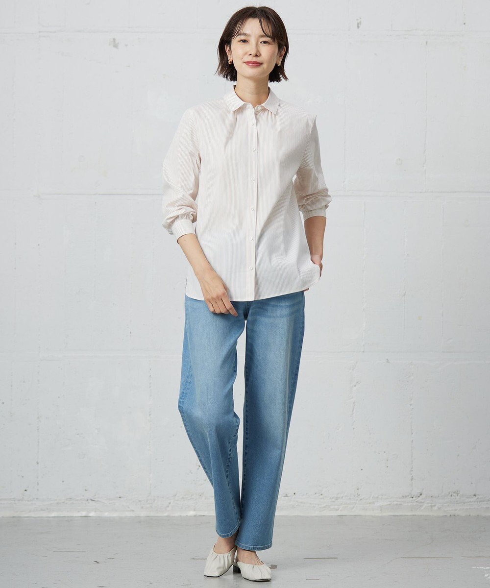 J.PRESS LADIES 【洗える】BEZ VEGA シャツカラー ブラウス 