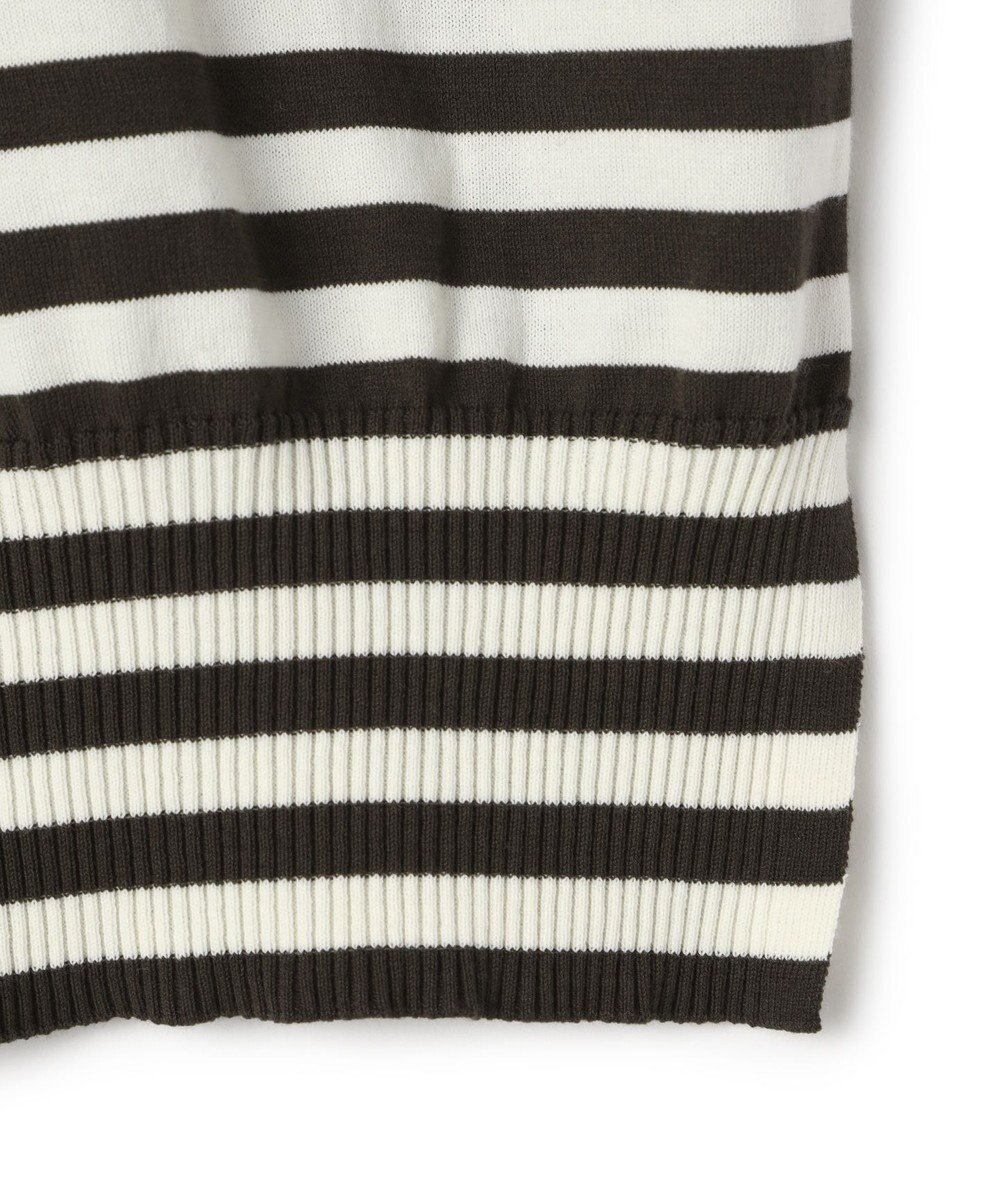 BEIGE， JULIE / コットンシルク 2WAY半袖ニット 