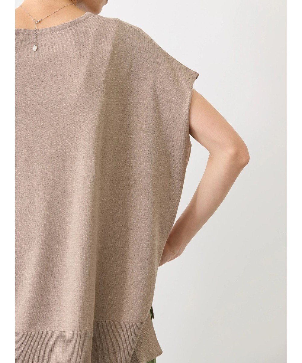 AMERICAN HOLIC 前振りニットフレンチスリーブプルオーバー 