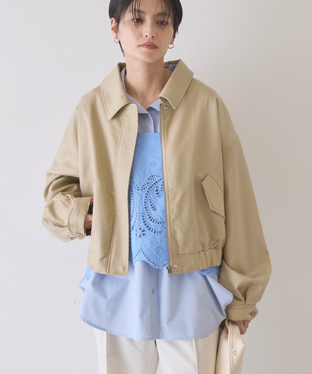 AMERICAN HOLIC 襟付きショート丈ブルゾン 