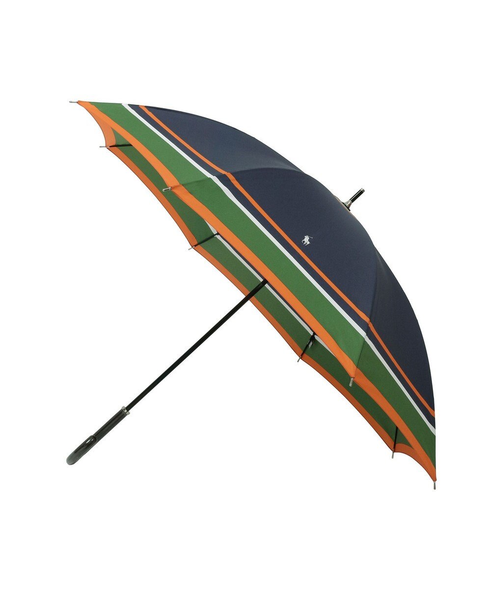 MOONBAT 【日本製/ジャンプ傘】POLO RALPH LAUREN（ポロ ラルフローレン） 長傘 マルチボーダー 