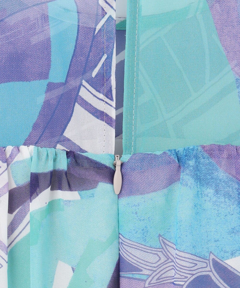 GRACE CONTINENTAL アールデコリゾートプリントワンピース 