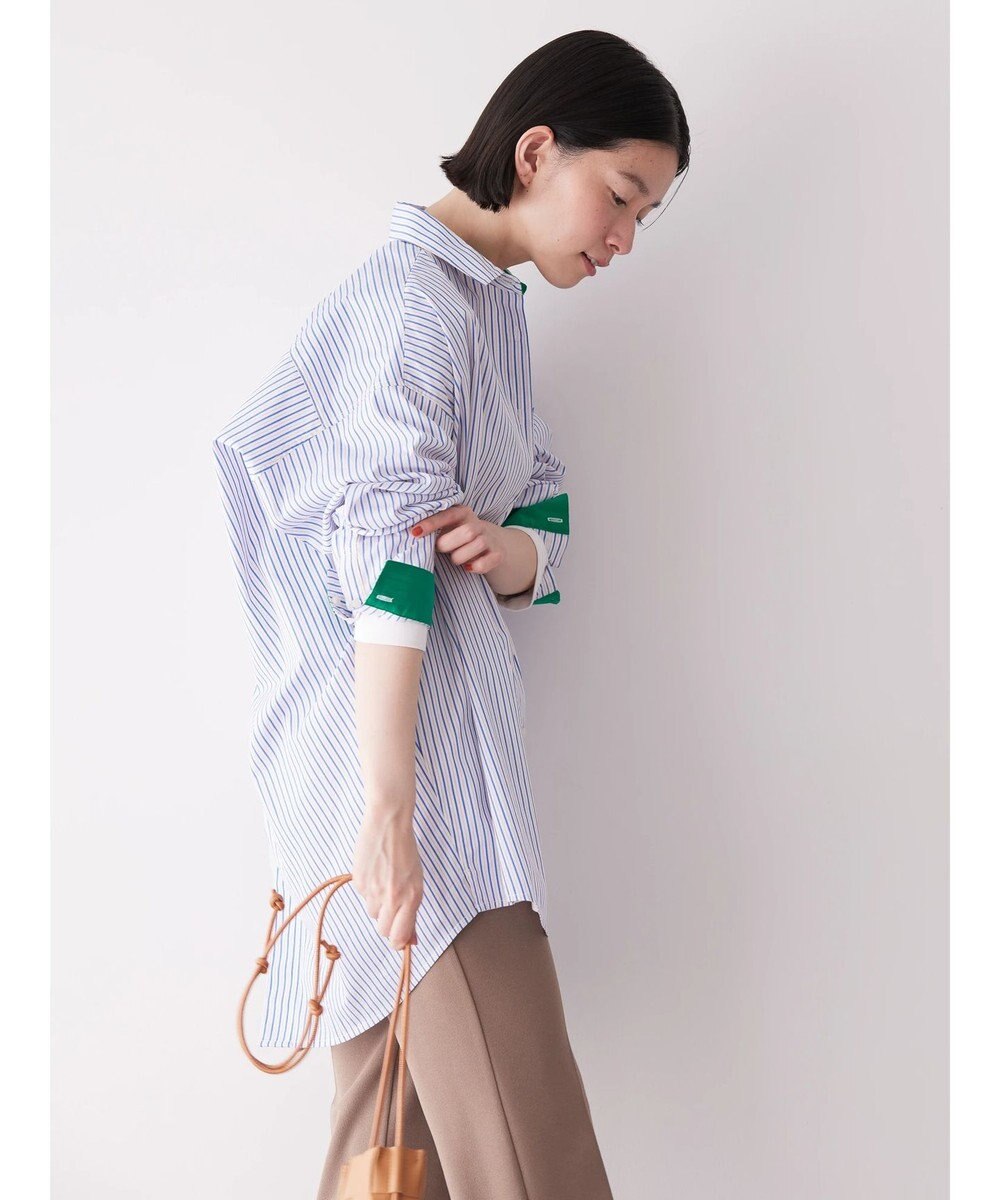 AMERICAN HOLIC イージーケアバックオープンシャツチュニック 