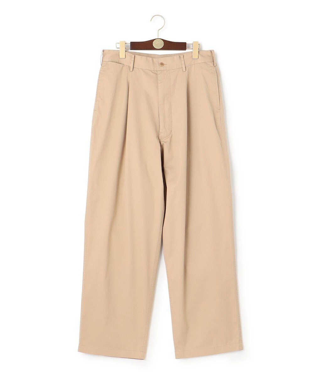 J.PRESS MEN ギザツイルワンタックワイドパンツ 