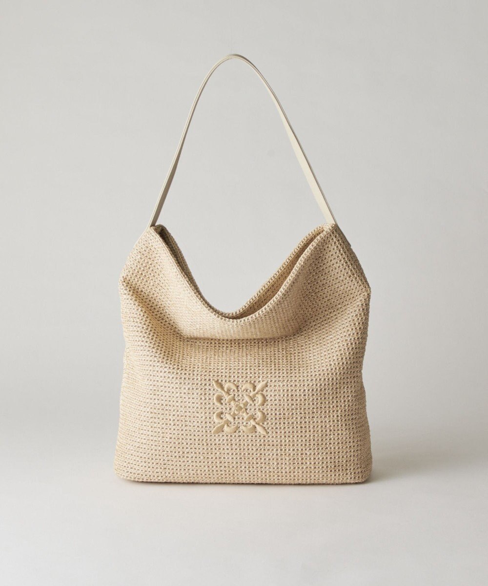 russet ナイロンラフィアワンショルダーバッグ(CE-1714) 