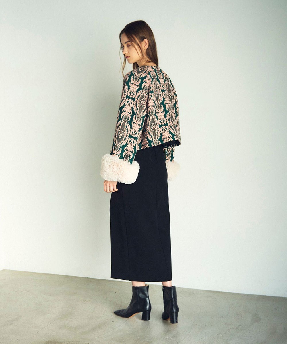 GRACE CONTINENTAL オーナメントジャガードジャケット 